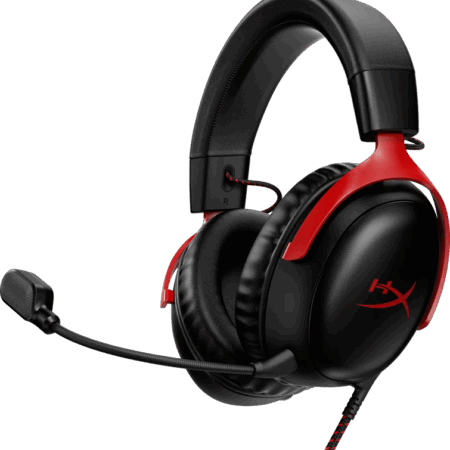 HyperX Cloud III Wired Gaming Headset - Zwart/Rood (PC