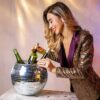 IJsemmer Discobal ø27cm - Disco Ball Ice Bucket - Zilver | MikaMax