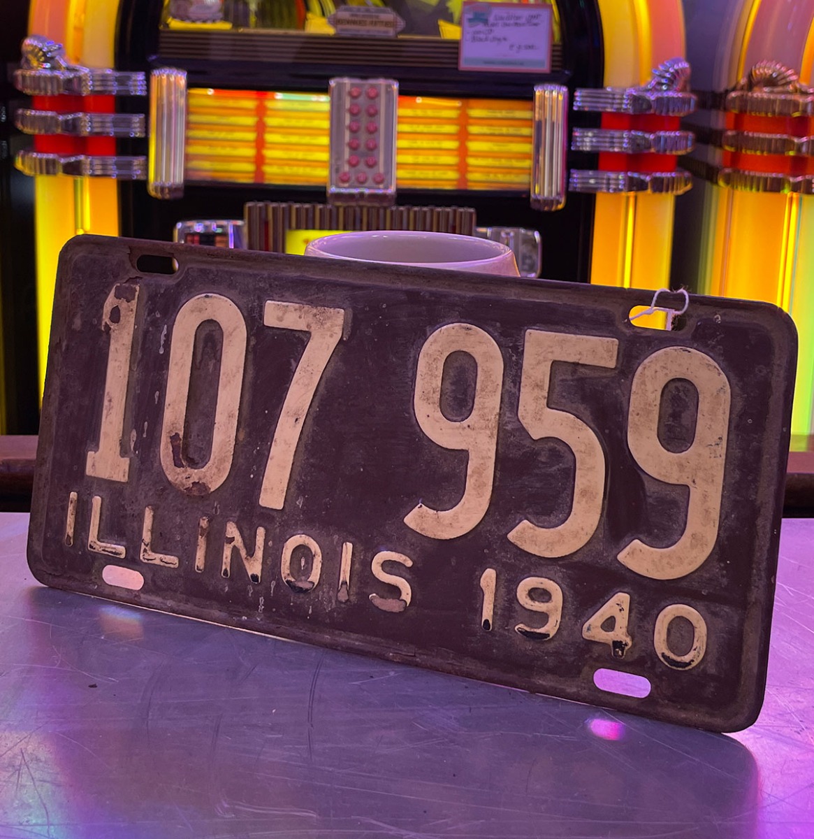 Illinois - Originele 1940 Amerikaanse Kentekenplaat | The Dutch Pickers