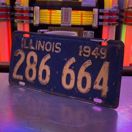 Illinois - Originele 1949 Amerikaanse Kentekenplaat | Fiftiesstore