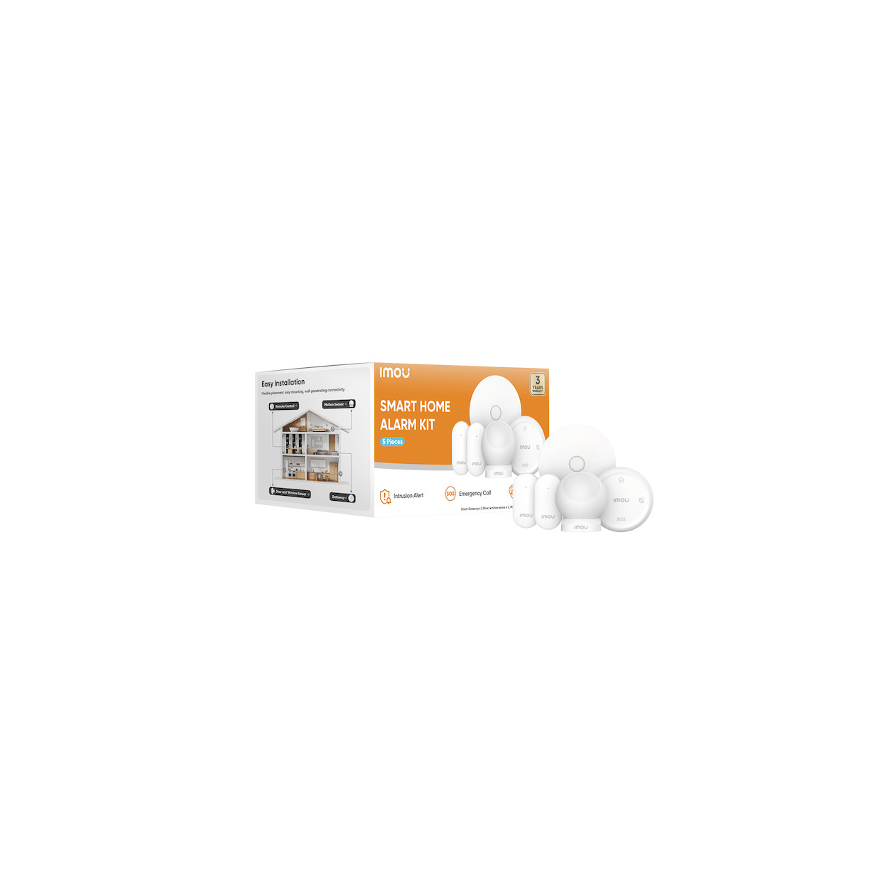 Imou Smart Alarm Security Kit - 5 pack Brandbeveiliging Wit | Imou