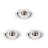 Inbouwspot Bjorn 1 Rond wit set 3 stuks