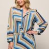 Ines Print Blouse Blauw / Multi Maxi
