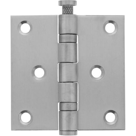 Intersteel Kogellagerscharnier rechte hoeken 76x76mm RVS geborsteld tot 50 kilo | Intersteel