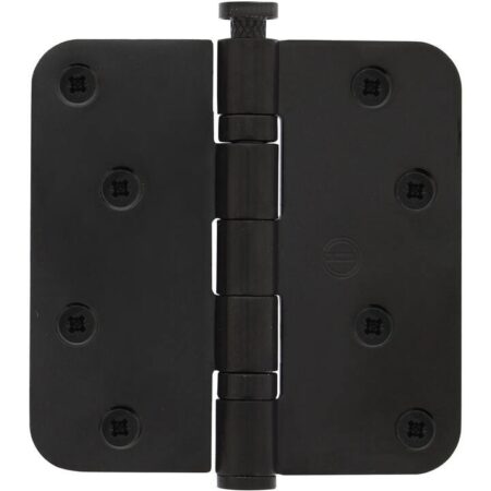 Intersteel Kogellagerscharnier ronde hoeken 89x89mm RVS zwart tot 70 kilo | Intersteel