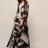 Isla Print Kaftan Zwart / Off White