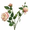 Italian rose spray x3 pink 61cm