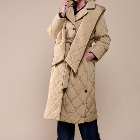 Ivana Trenchcoat Zand Maxi