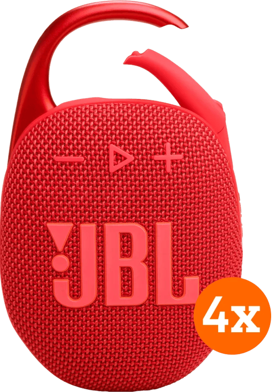 JBL Clip 5 Rood 4-pack