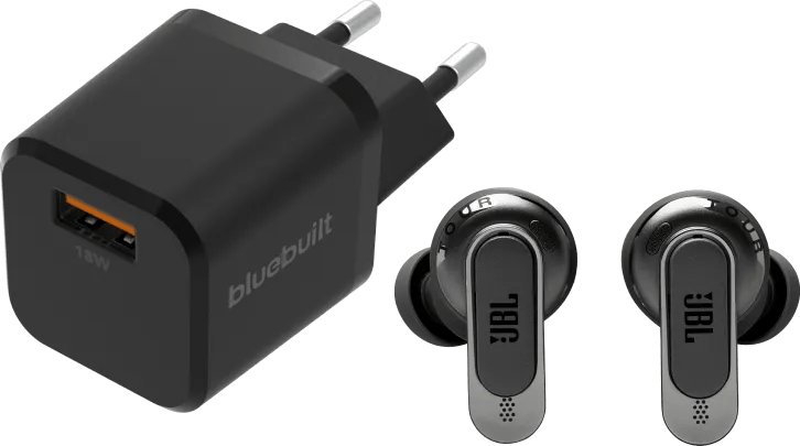 JBL Tour Pro 3 Zwart + BlueBuilt Quick Charge Oplader