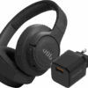 JBL Tune 770NC Zwart + BlueBuilt Quick Charge Oplader met Usb A Poort 18W Zwart