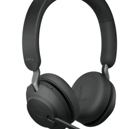 Jabra Evolve2 65 Link380a MS Stereo Stand Black