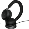 Jabra Evolve2 USB A MS TEAMS 75 Draadloze Office Headset met oplaadstandaard Zwart