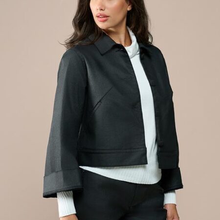 Jaily Coated Jacket Zwart