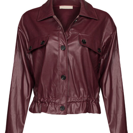 Jasje Leatherlook Aubergine