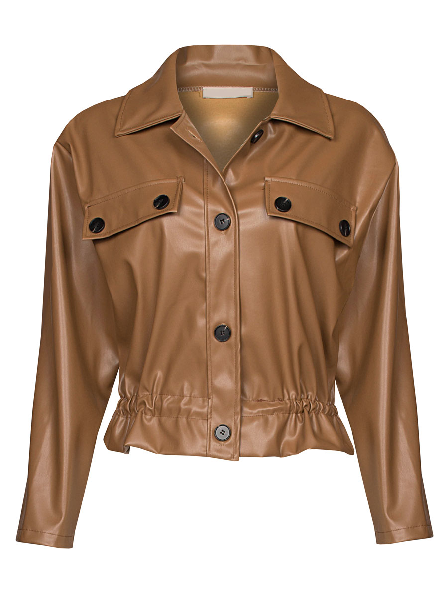Jasje Leatherlook Bruin