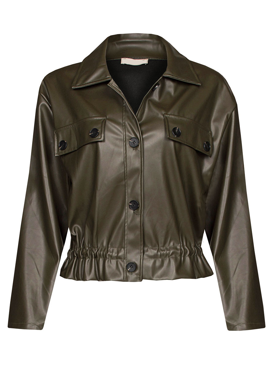 Jasje Leatherlook Groen