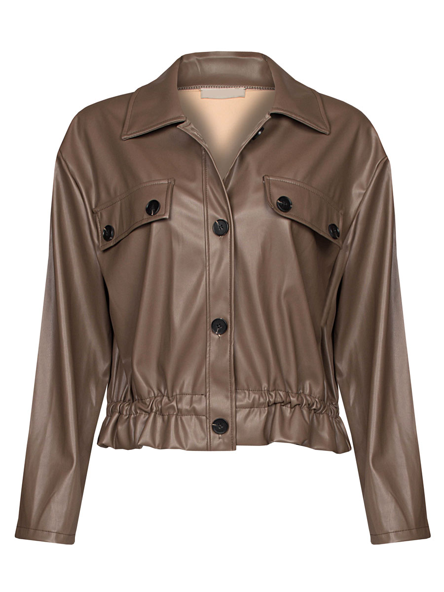 Jasje Leatherlook Taupe