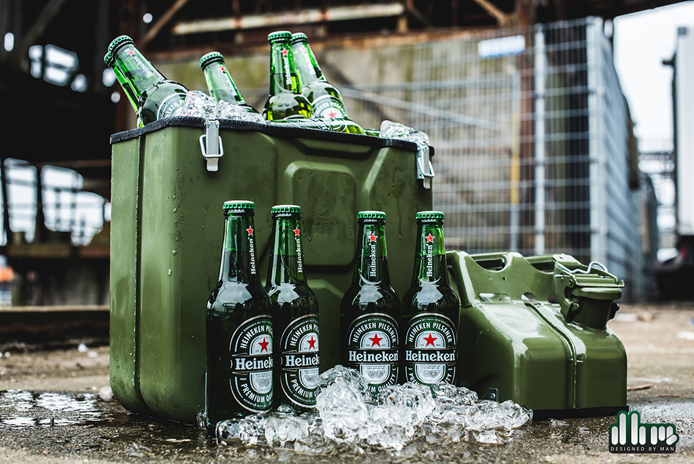 Jerrycan Giftbox 20L - Groen - Unieke Opbergdoos - Stoere Stalen Jerrycan - Multifunctioneel Cadeau - Originele Opberger | DESIGNED BY MAN
