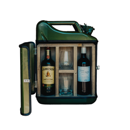 Jerrycan His & Hers Bar - Groen - Uniek geschenkidee - Praktisch en Stijlvol - Ideaal als cadeau | DESIGNED BY MAN