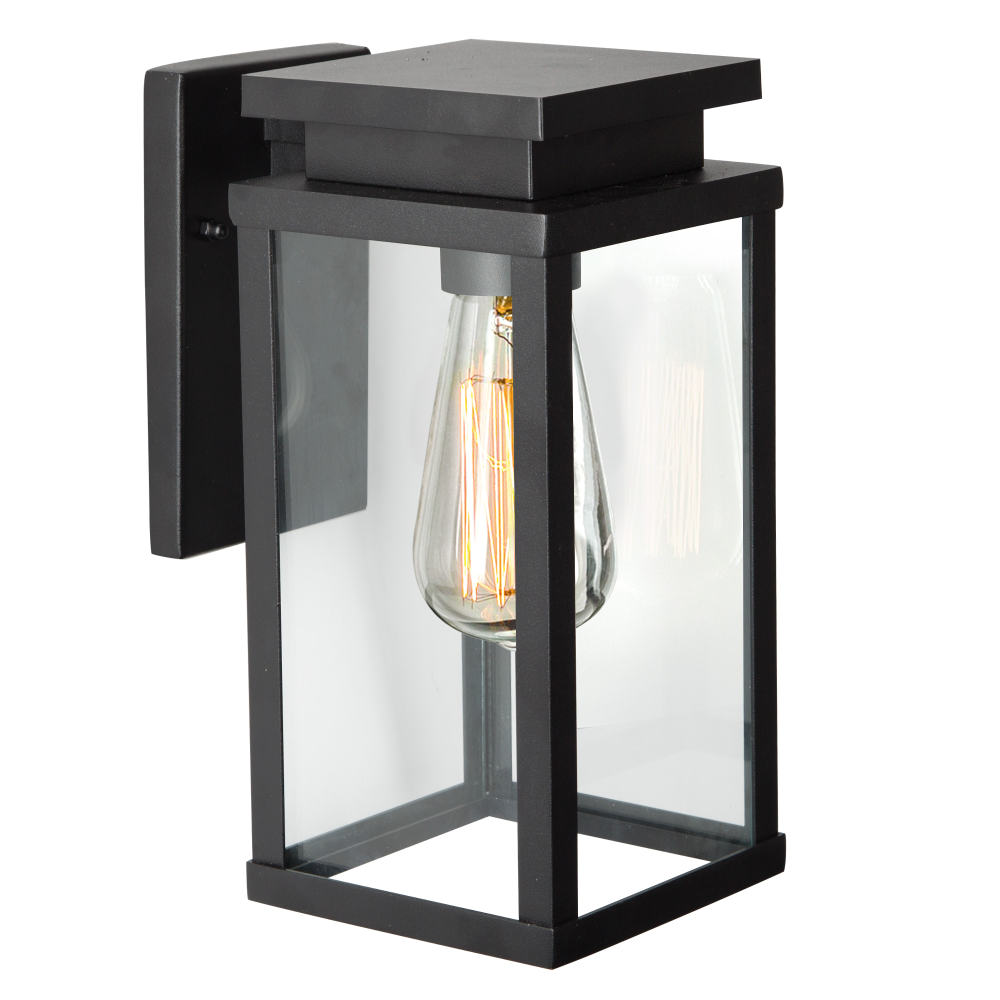 Jersey Muurlamp Zwart Large met Lichtsensor LED