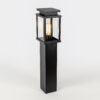 Jersey Tuinlamp Zwart 60cm met Lichtsensor LED