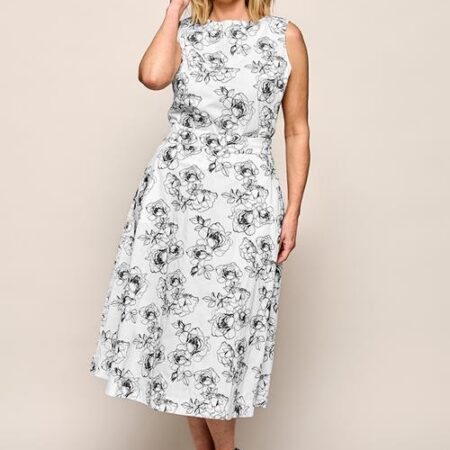 Jody Rok Offwhite / Zwart Maxi