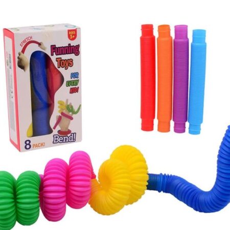 John Toy Fidget Tubes 8 in doosje 21x3cm | Johntoy