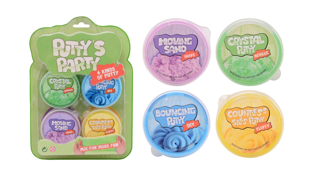 John Toy Putty's Party 4 op kaart | Johntoy