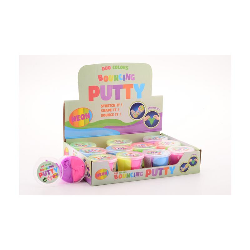 John Toy Stuiter duo putty neon kleuren | Johntoy