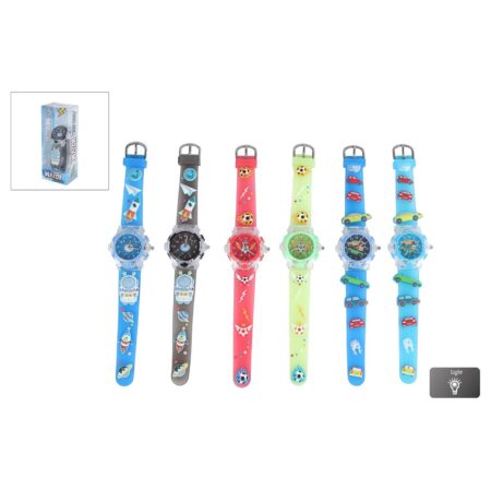 Jongens analoog horloge met licht | Merkloos