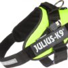 Julius K9 Blindengeleidehond tuig - Neon groen - Maat 2