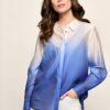 Juna Blouse Offwhite / Kobalt
