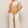 Juna Blouse Zand / Camel Maxi