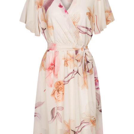 Jurk Abigail Bloemen Ecru
