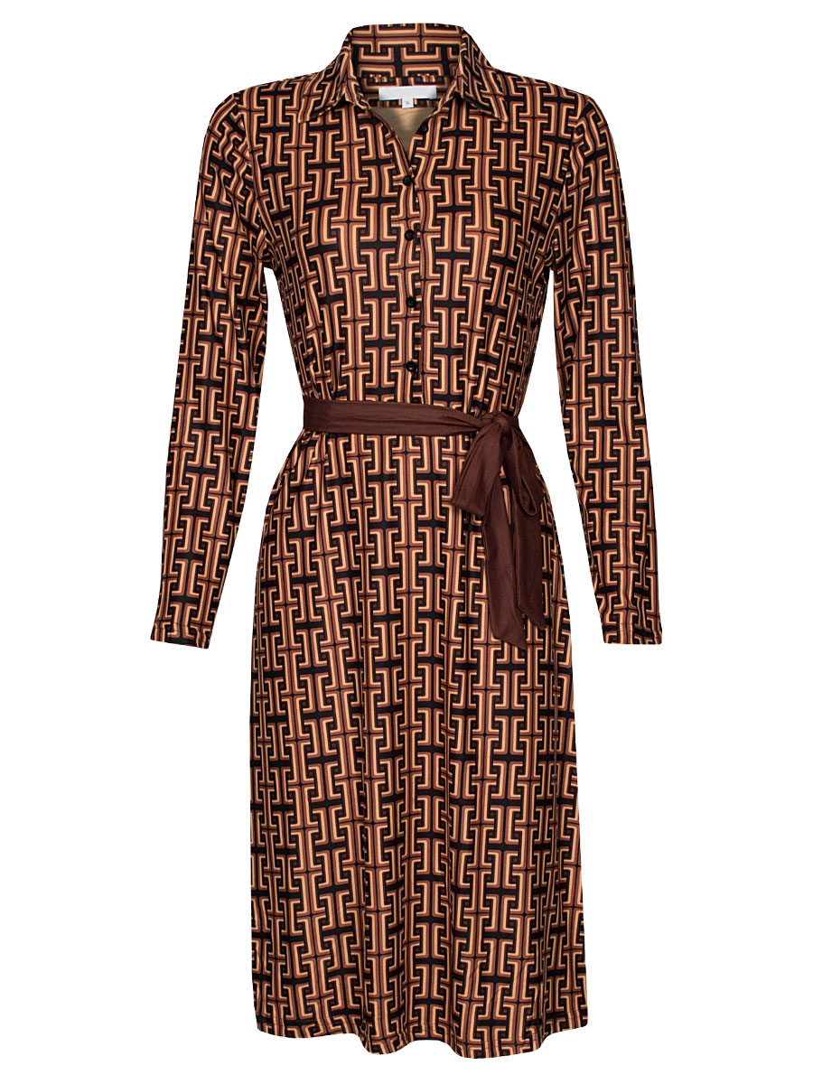 Jurk Peggy Bruin