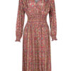 Jurk Valerie Bordeaux Goud