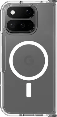Just in Case Google Pixel 11 Pro Fold Back Cover met Magneet Transparant