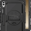 Just in Case Samsung Galaxy Tab S10 / S9 Plus / S9 FE Plus Rotating Back Cover Zwart