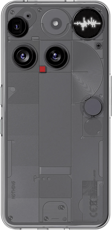Just in Case Soft Design Nothing Phone (3) Back Cover Transparant