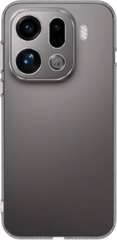 Just in Case Soft Design Oppo Find X9 Pro Back Cover Transparant