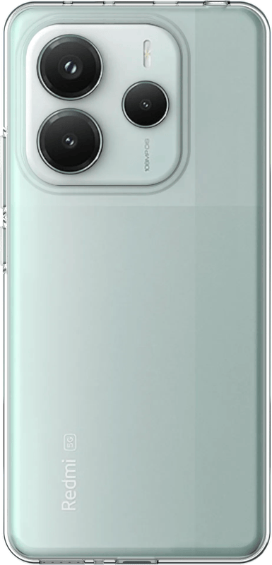Just in Case Soft Design Xiaomi Redmi Note 14 5G Back Cover Transparant
