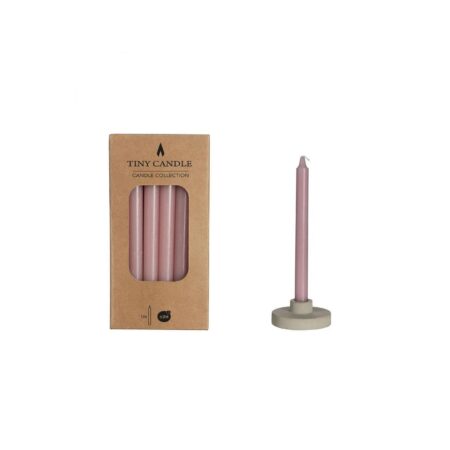 Kaarsen H14cmxØ1.2cm mauve set a 12 | Ideas 4 Seasons
