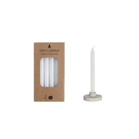 Kaarsen H14cmxØ1.2cm wit set a 12 stuks | Ideas 4 Seasons