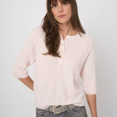 Kabelgebreide trui van 100% cashmere