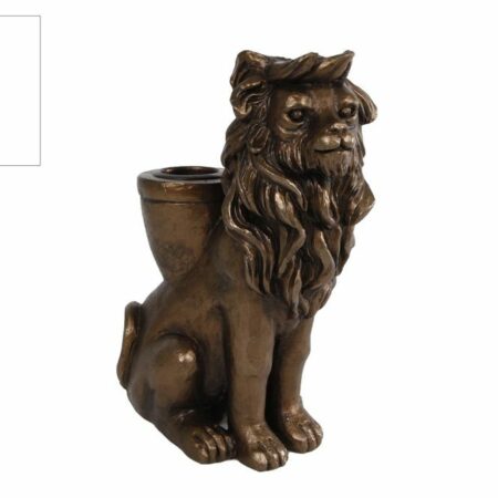 Kandelaar Lion brons polystone 10