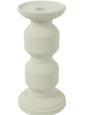Kandelaar crème aardewerk H25cm | Countryfield