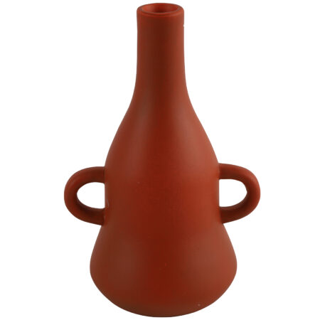 Kandelaar fles m/2xoor Piper red-L12B15