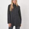 Kasjmier pullover met A-lijn en zijsplitten