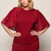 Katherina Top Bordeaux Maxi